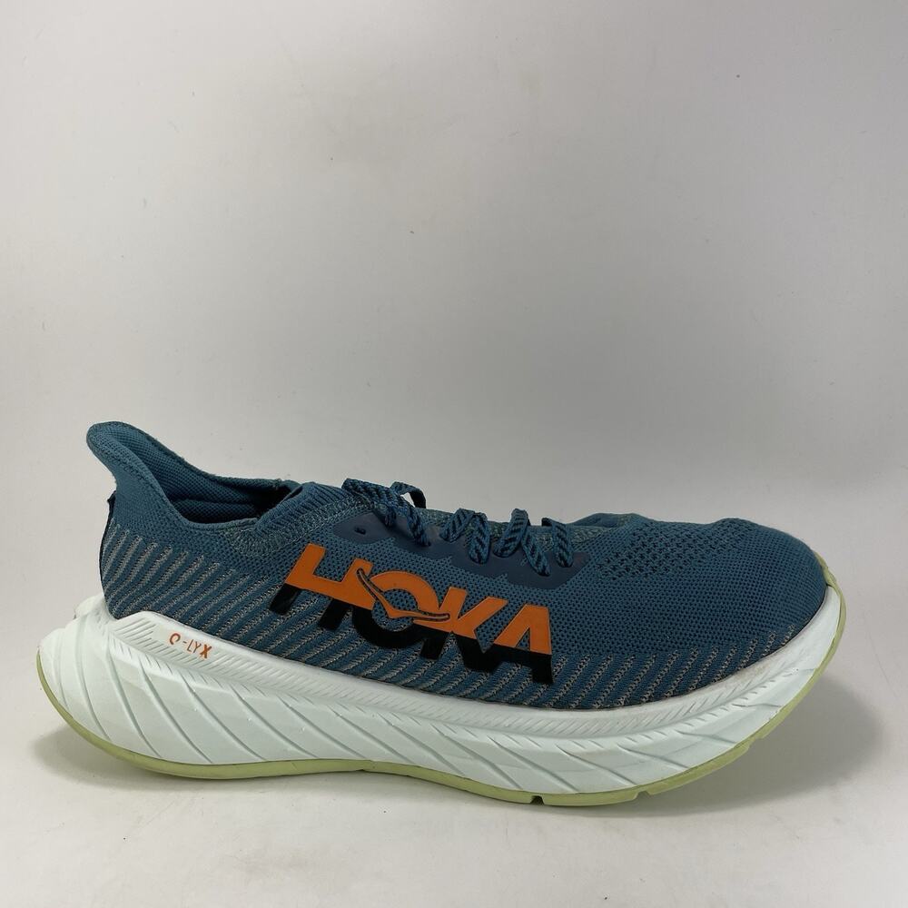 Hoka One One Carbon X 3 Mens 9 Petrol Blue Carbon Plated Marathon Training Shoe